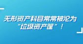 无形资产科目常常被沦为“垃圾资产筐”！