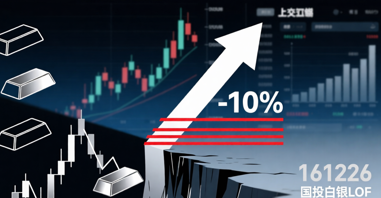白银狂泻10%，A股贵金属板块集体重挫，国投白银LOF四个跌停