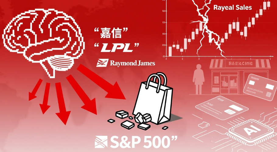 大事不好：AI威胁扩散至金融业美股财富管理股重挫!疲软零售数据拖累大盘！